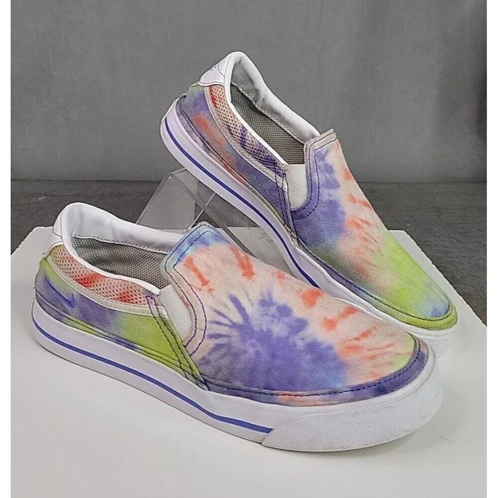 Nike Court Legacy Slip On Shoes Tie Dye Women's US 8
